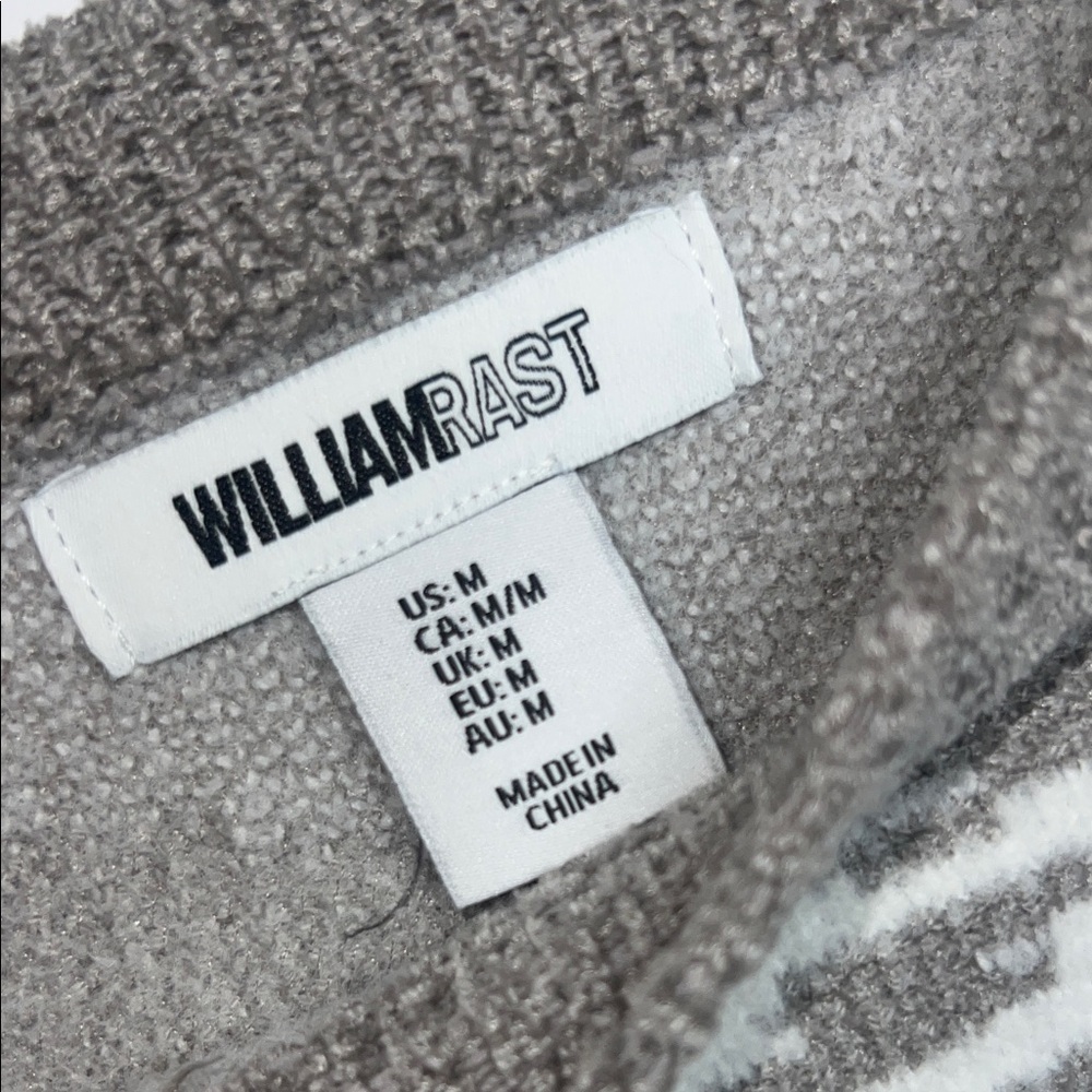 Women’s William Rast Gray and White Crew Neck Sweater size medium - Picture 2 of 8
